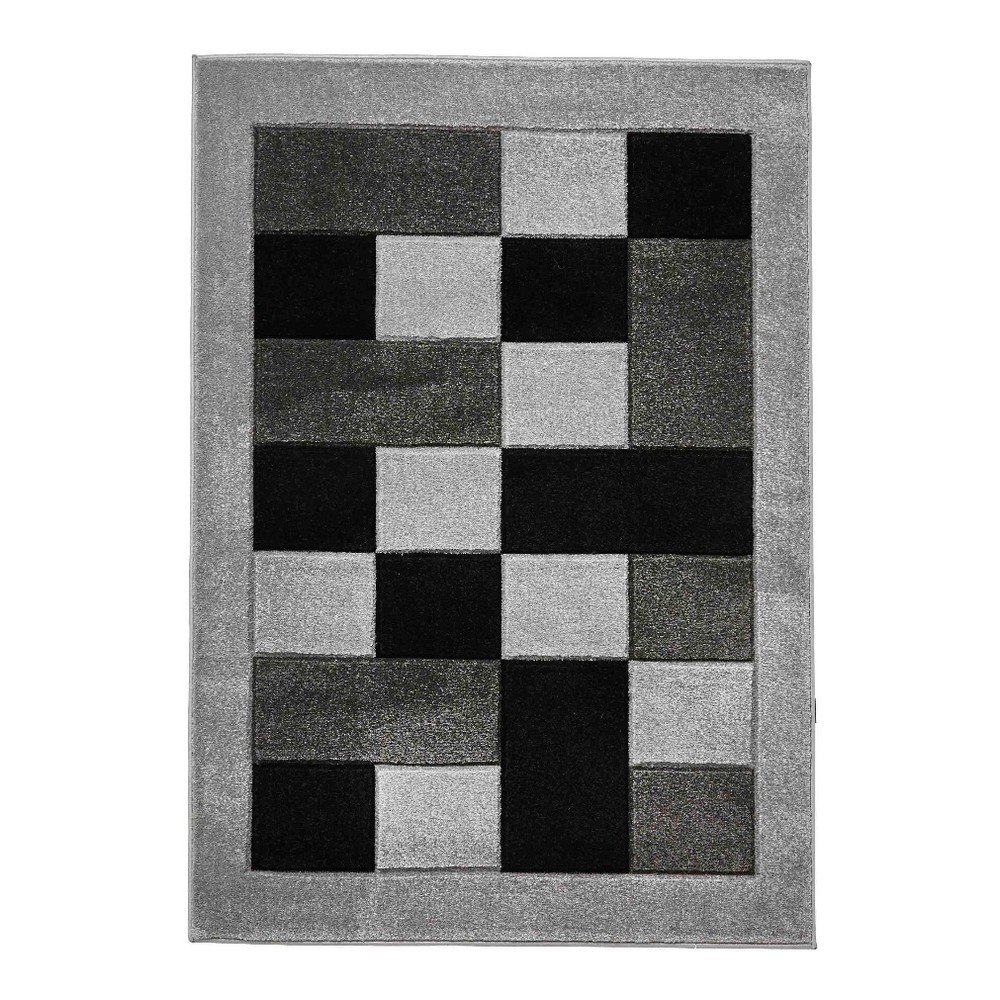 Šedý koberec Think Rugs Geometrico Square, 120 x 170 cm v:1091382
