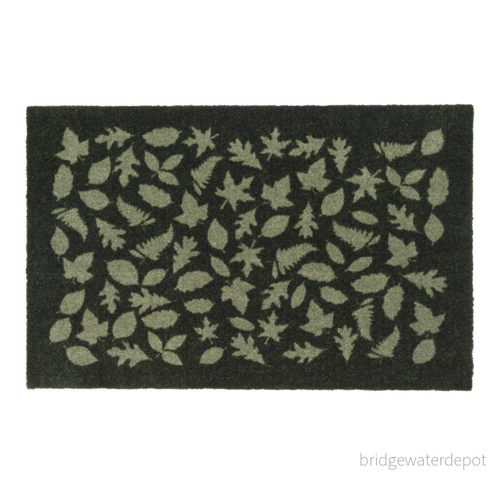 Tmavě zelená rohožka tica copenhagen Leafes, 60 x 90 cm v:1007020