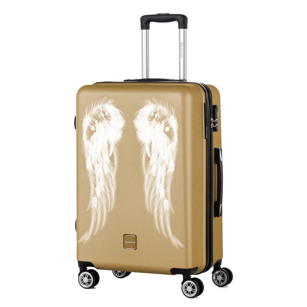 Cestovní kufr ve zlaté barvě Berenice Wings, 71 l v:1273846
