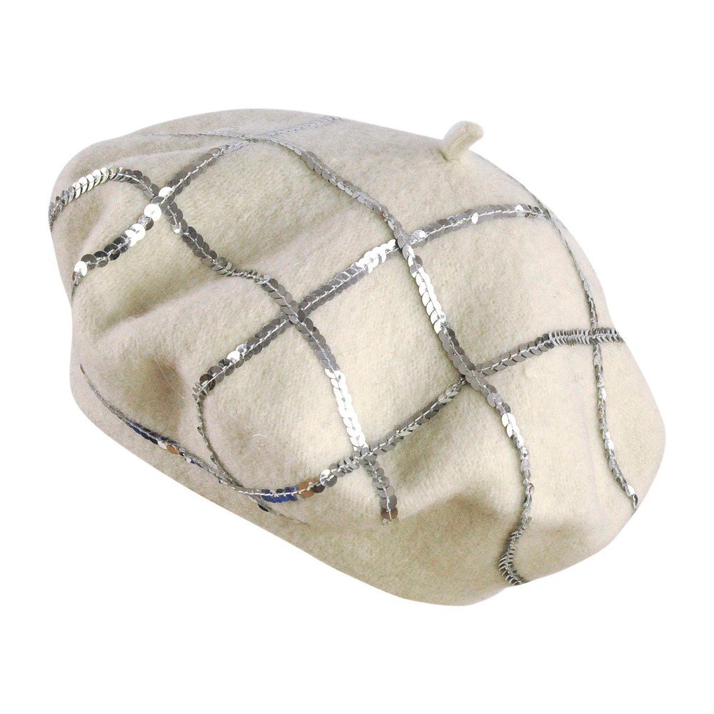 Bílý dámský vlněný baret Art of Polo Sofia v:1143934 Bílý dámský vlněný baret Art of Polo Sofia v:1143934