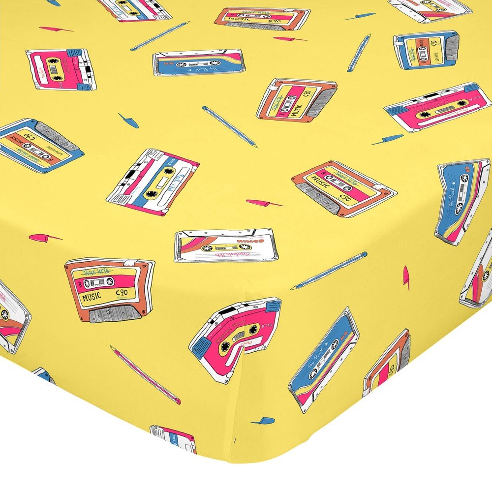Prostěradlo ze 100% bavlny Baleno Walkman, 90 x 200 cm v:1211730