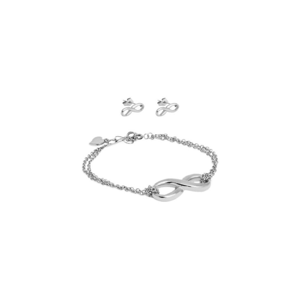 Set náramku a náušnic z chirurgické oceli Victoria Walls Silver Thiais v:728826