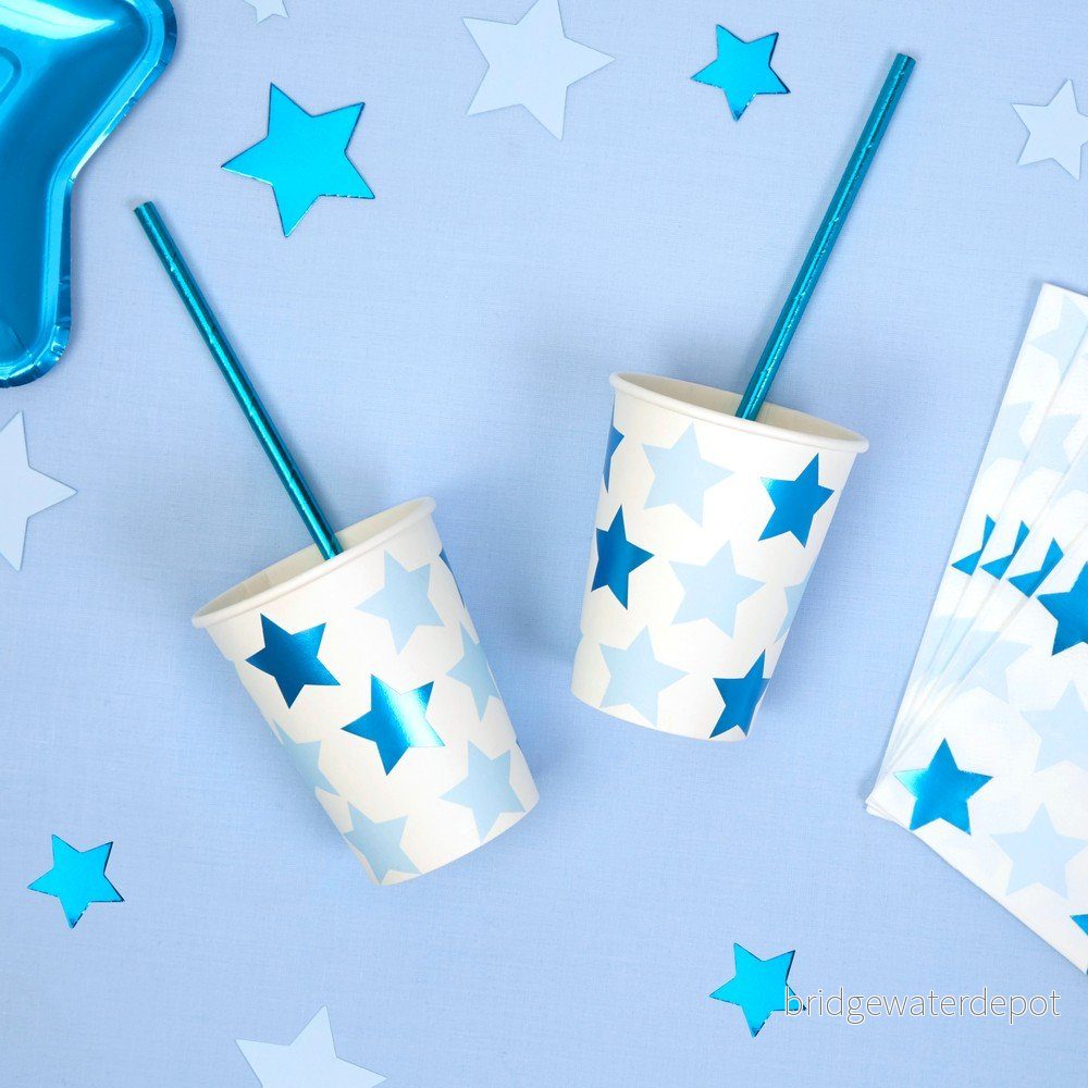 Sada 8 papírových kelímků Neviti Little Star Blue v:1196684