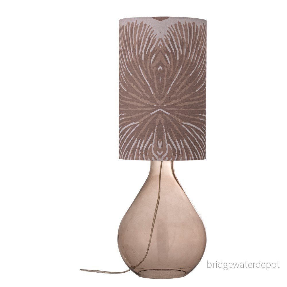 Hnědá stolní lampa s textilním stínidlem Leni – Bloomingville v:1626154