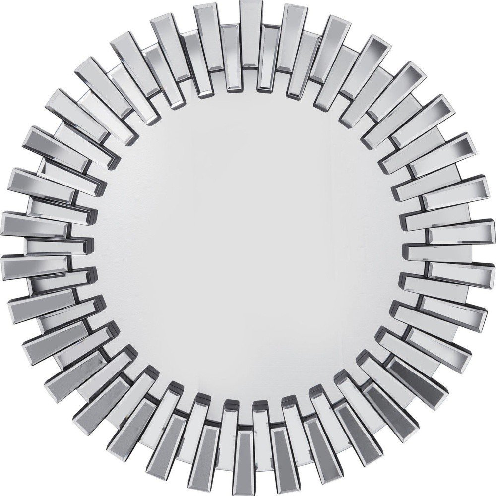 Nástěnné zrcadlo Kare Design Sprocket, ø 92 cm v:982202