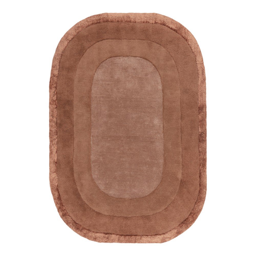 Ručně tkaný koberec s příměsí vlny v cihlové barvě 160x230 cm Halo – Asiatic Carpets v:1639112