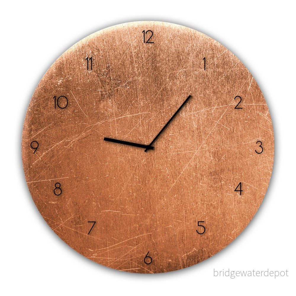 Nástěnné hodiny Styler Glassclock Copper, ⌀ 30 cm v:1144952