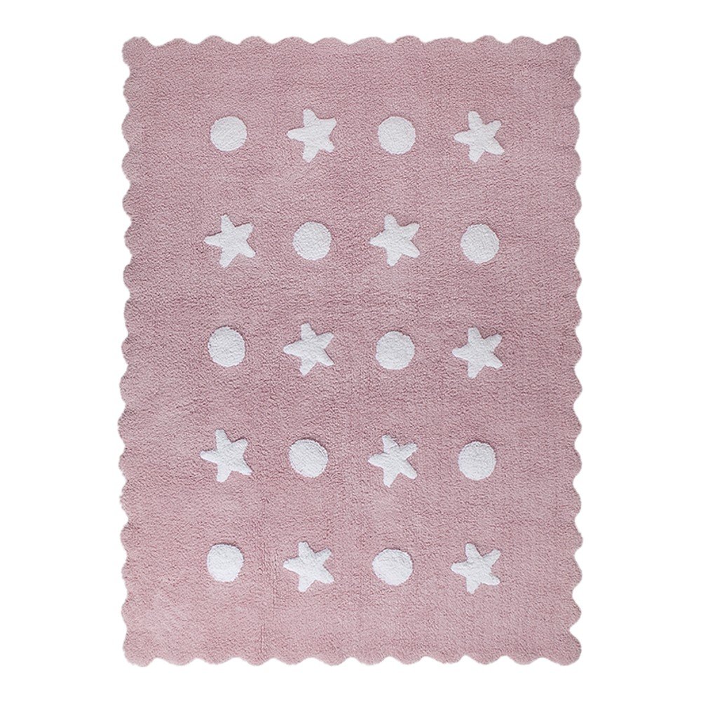 Růžový bavlněný koberec Happy Decor Kids Little Waves, 160 x 120 cm v:852046
