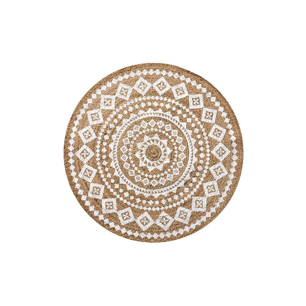 Koberec z juty Linen Couture Rug Octavio, ⌀ 90 cm v:1224938