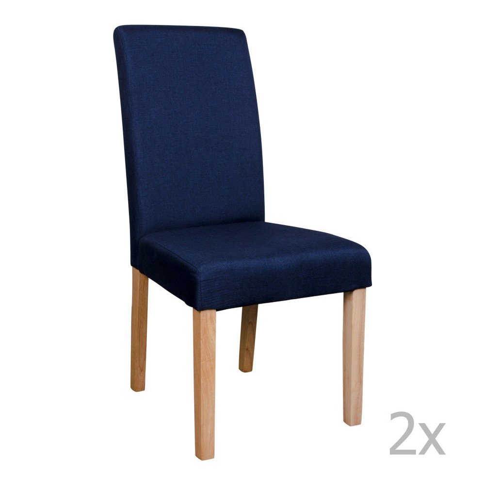 Sada 2 modrých židlí House Nordic Mora v:769934