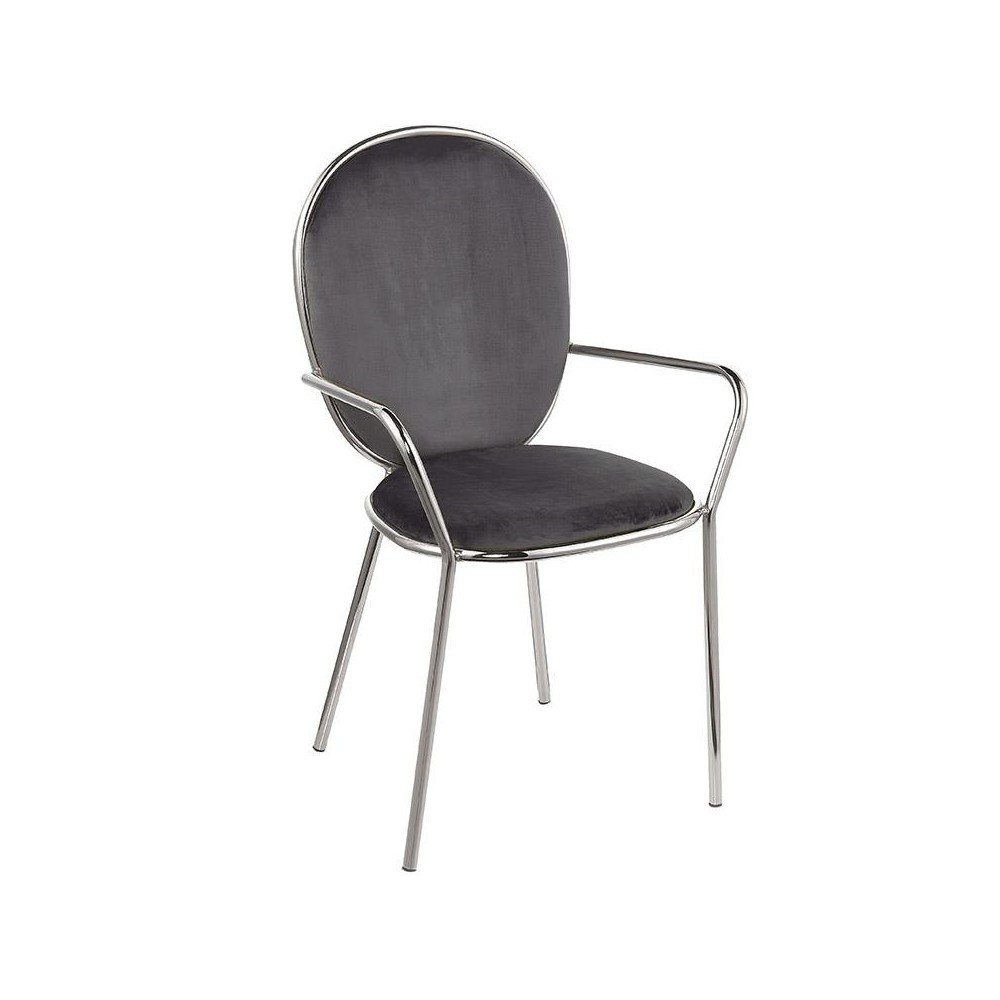 Tmavě šedé křeslo InArt Comfy v:960422