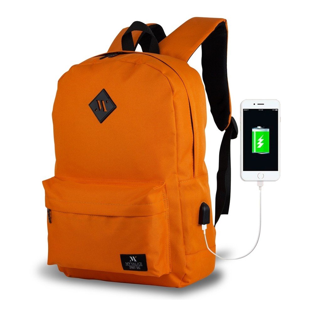 Oranžový batoh s USB portem My Valice SPECTA Smart Bag v:1219826