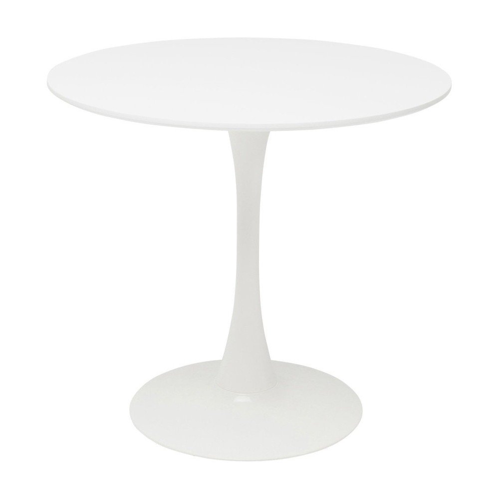 Bílý jídelní stůl Kare Design Schickeria, ⌀ 80 cm v:1092772