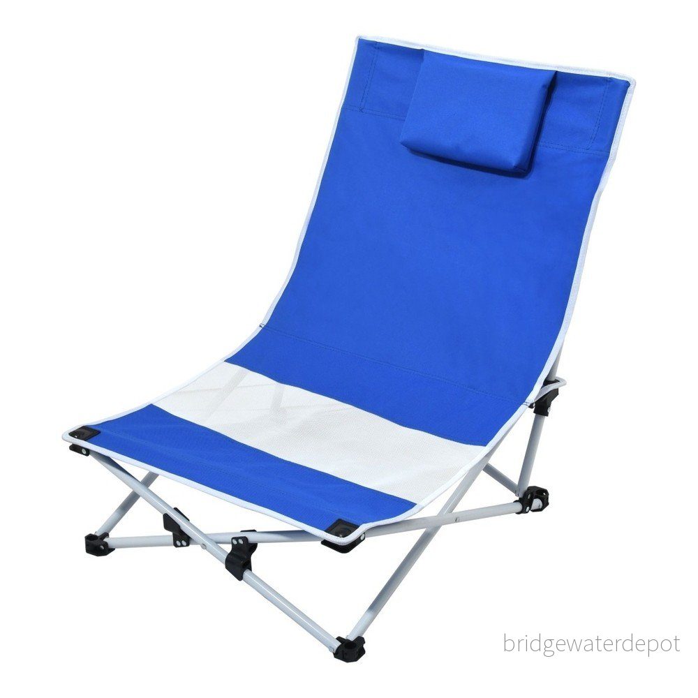 Modro-bílé skládací kempingové lehátko Cattara Larisa v:1064838