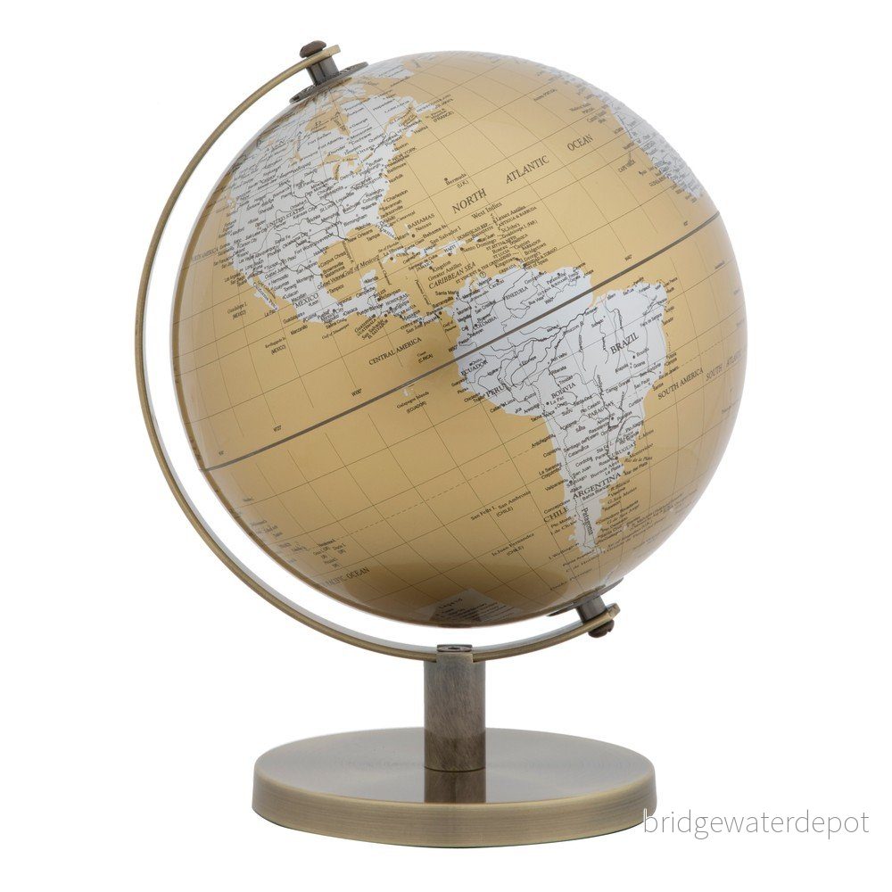 Stolní dekorace ve zlato-stříbrné barvě Mauro Ferretti Globe, výška 28 cm v:1319618