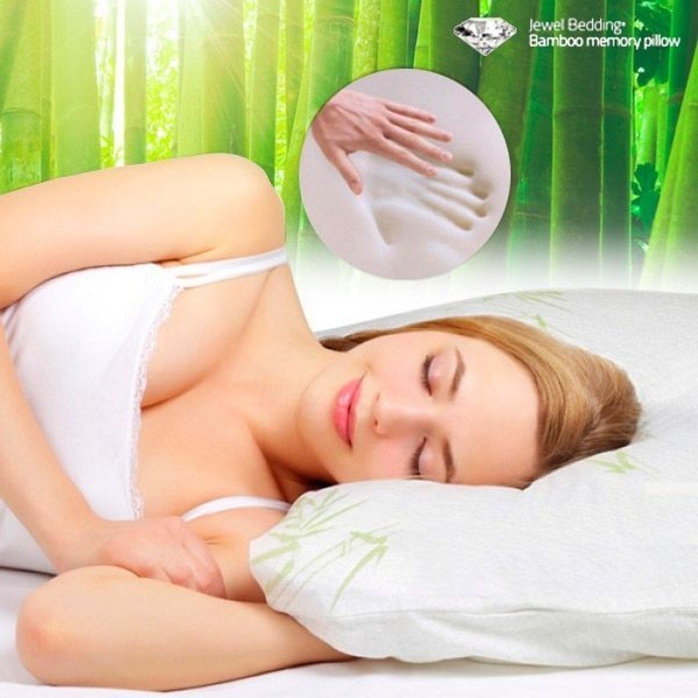 Bílý polštář z paměťové pěny InnovaGoods Bamboo Jewel Bedding v:1230276