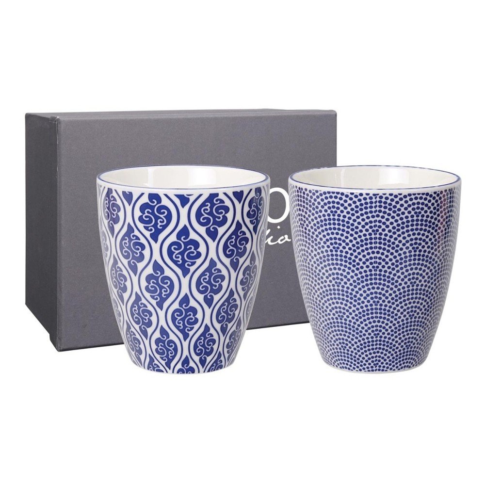 Sada 2 modrých porcelánových hrnků na čaj Tokyo Design Studio Dots & Clouds v:788510