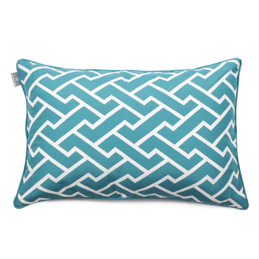 Modrý povlak na polštář WeLoveBeds Maze, 40 x 60 cm v:1157550