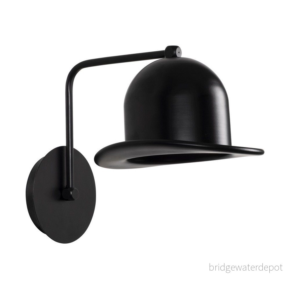 Černé nástěnné svítidlo Homemania Decor Mini Hat v:1191816