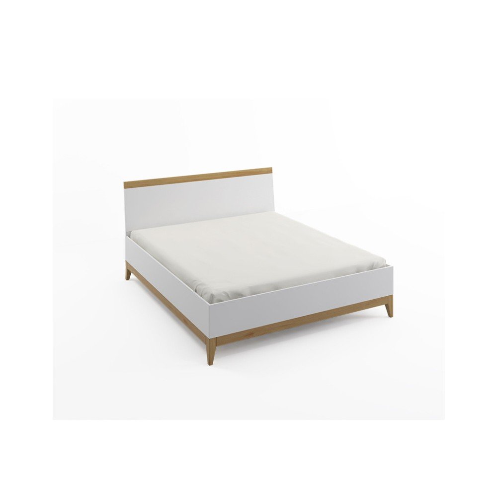 Dvoulůžková postel z masivního borovicového dřeva SKANDICA Livia High Bed, 140 x 200 cm v:1246560
