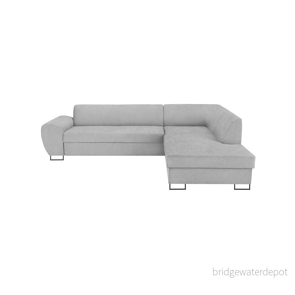 Šedá rohová rozkládací pohovka s úložným prostorem Kooko Home XL Right Corner Sofa Piano v:1086736