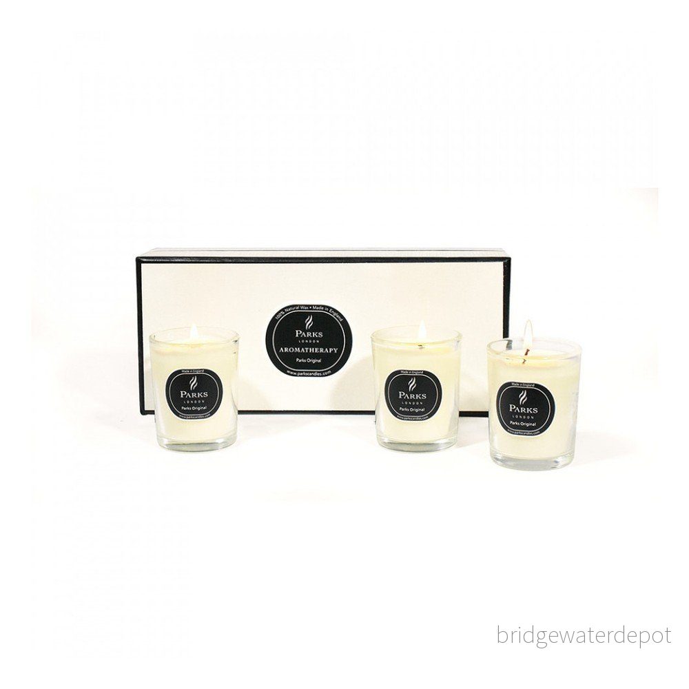 Sada 3 svíček s vůní citrusu a vanilky Parks Candles London Parks Original, 20 hodin hoření v:903614