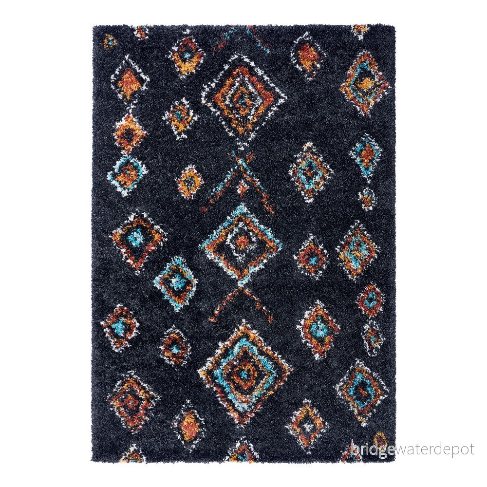Černý koberec Mint Rugs Phoenix, 80 x 150 cm v:1364331