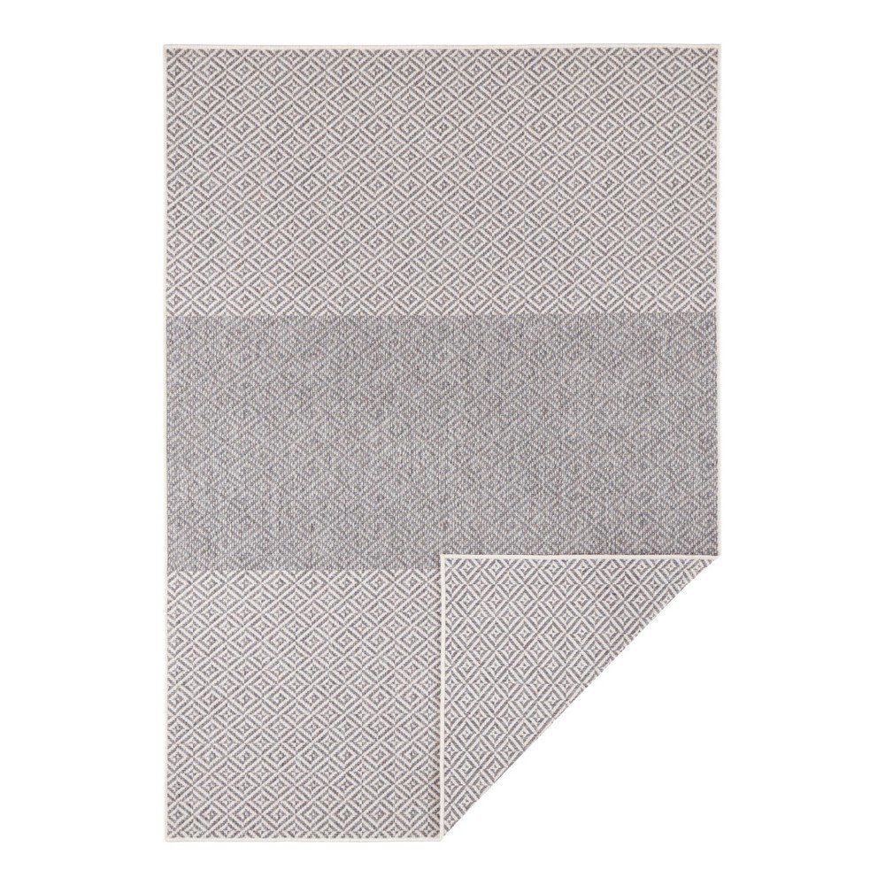 Světle šedý oboustranný venkovní koberec NORTHRUGS Borneo, 160 x 230 cm v:1228398