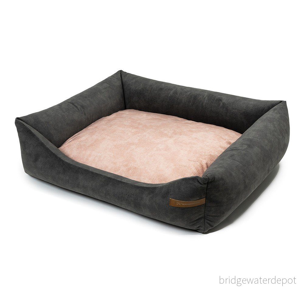 Růžovo-tmavě šedý pelíšek pro psa 65x75 cm SoftBED Eco M – Rexproduct v:1571384
