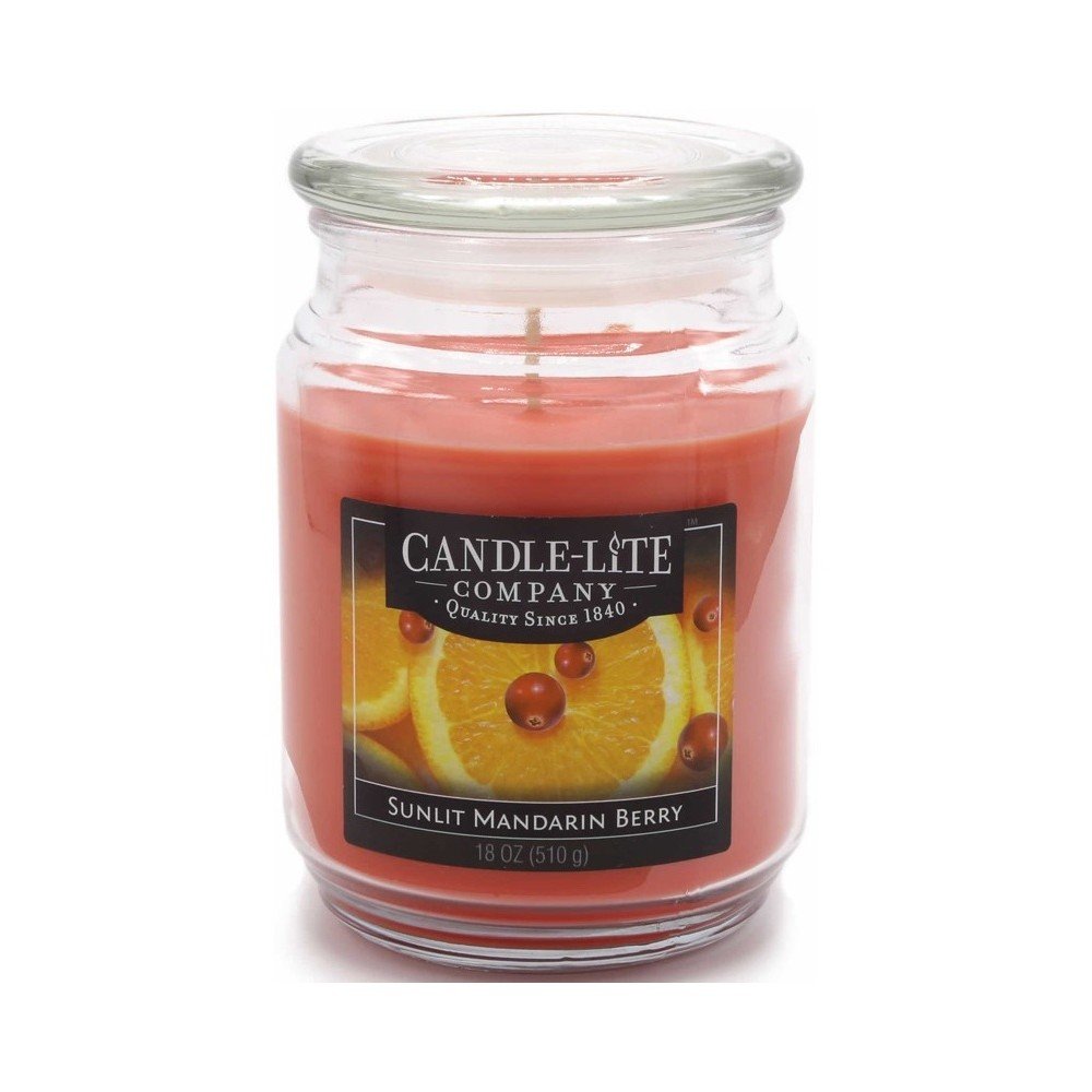 Vonná svíčka ve skle s vůní mandarinky Candle-Lite, doba hoření až 110 hodin v:1313704