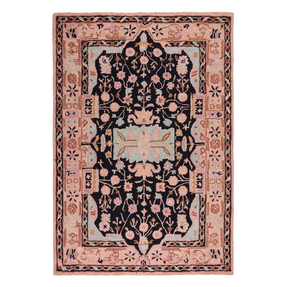 Růžový ručně tkaný vlněný koberec 160x230 cm Blossom Traditional – Flair Rugs v:1687910
