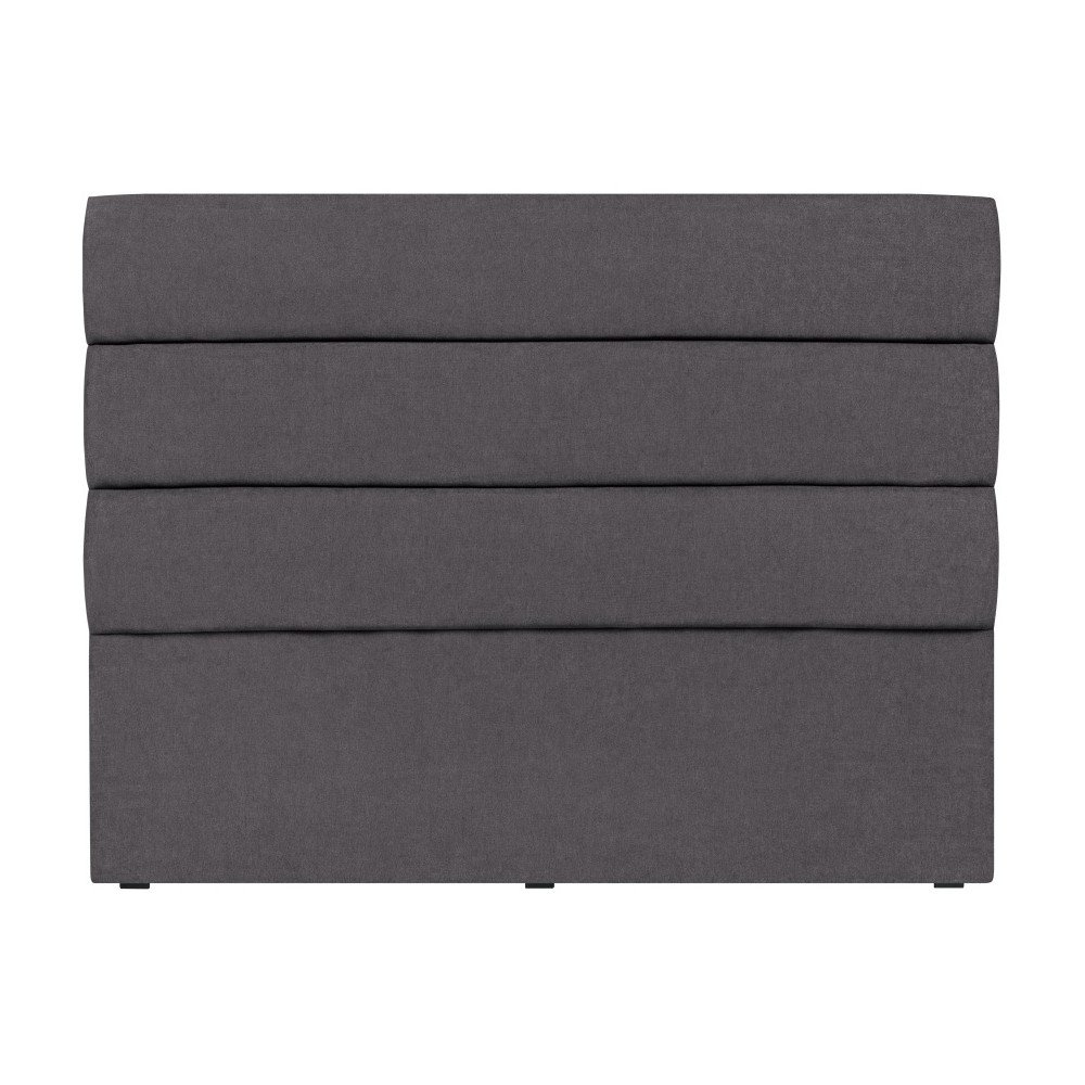 Tmavě šedé čelo postele Mazzini Sofas Pesaro, 140 x 120 cm v:962000