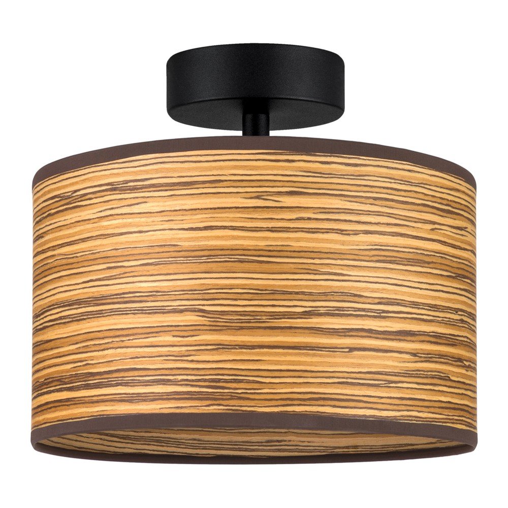 Hnědé stropní svítidlo z dřevěné dýhy Sotto Luce Ocho S, ⌀ 25 cm v:1379049