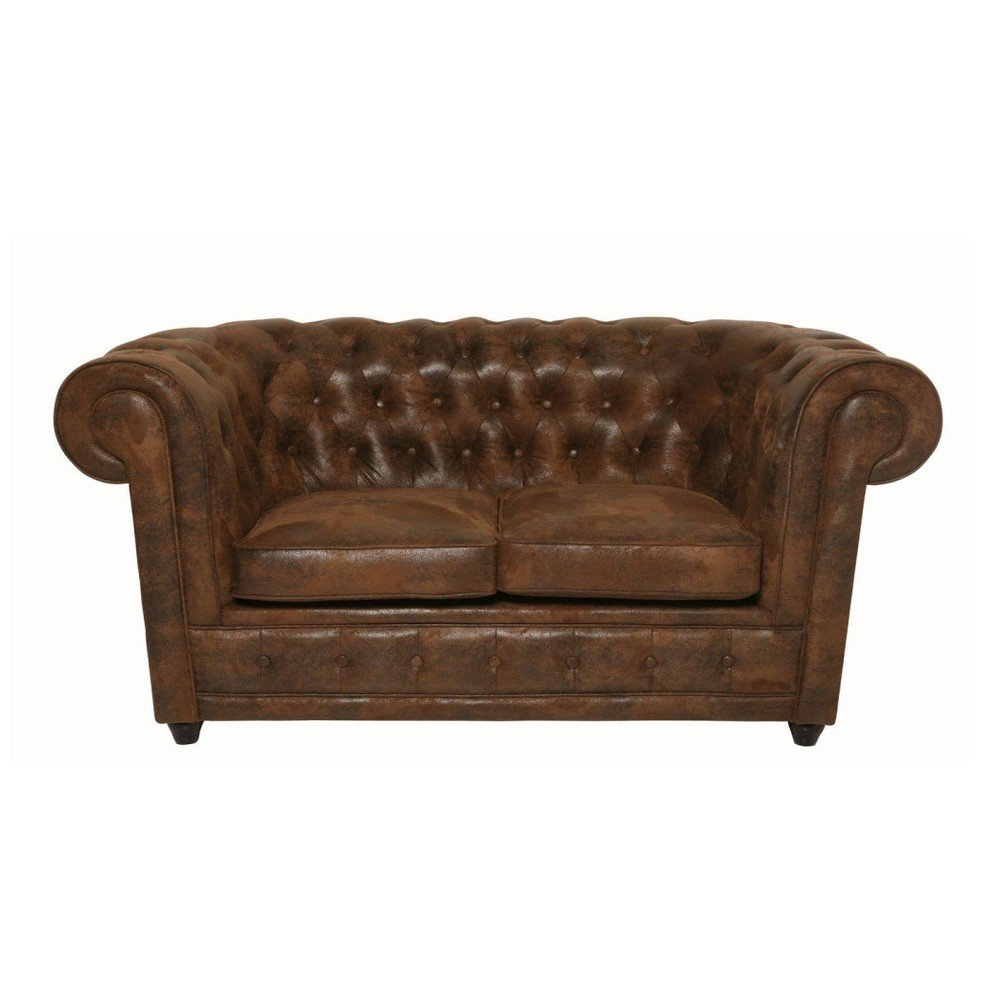 Hnědá dvoumístná pohovka Kare Design Oxford Vintage v:1190076