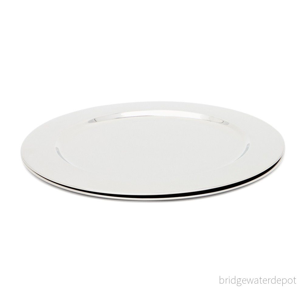 Servírovací nerezové talíře v sadě 2 ks ve stříbrné barvě ø 33 cm Nirela – Kave Home v:1920198