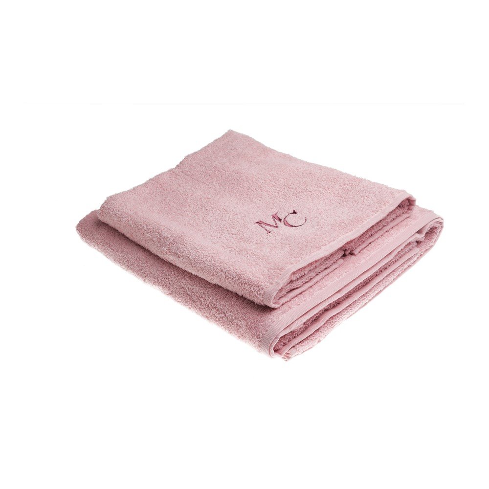 Set růžového ručníku a osušky Samantha v:1104058