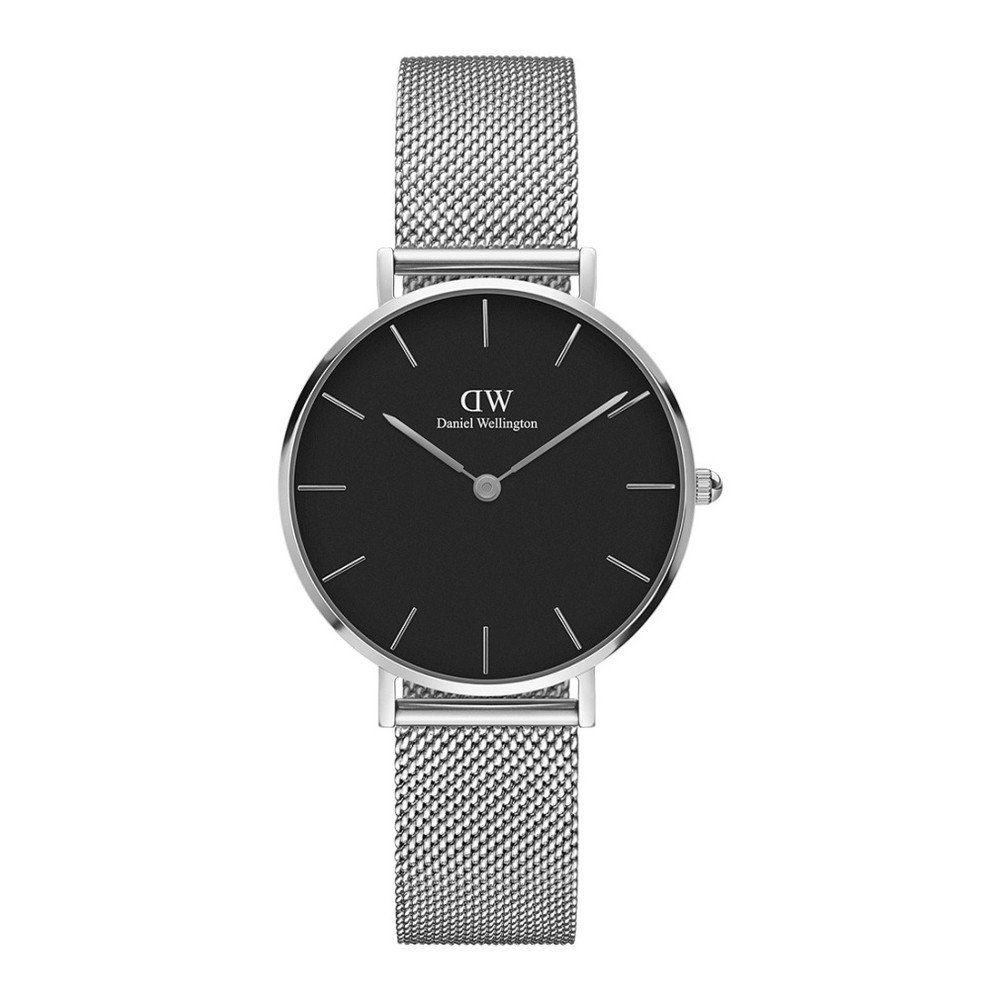 Dámské hodinky ve stříbrné barvě s černým ciferníkem Daniel Wellington Petite, ⌀ 28 mm v:1097966