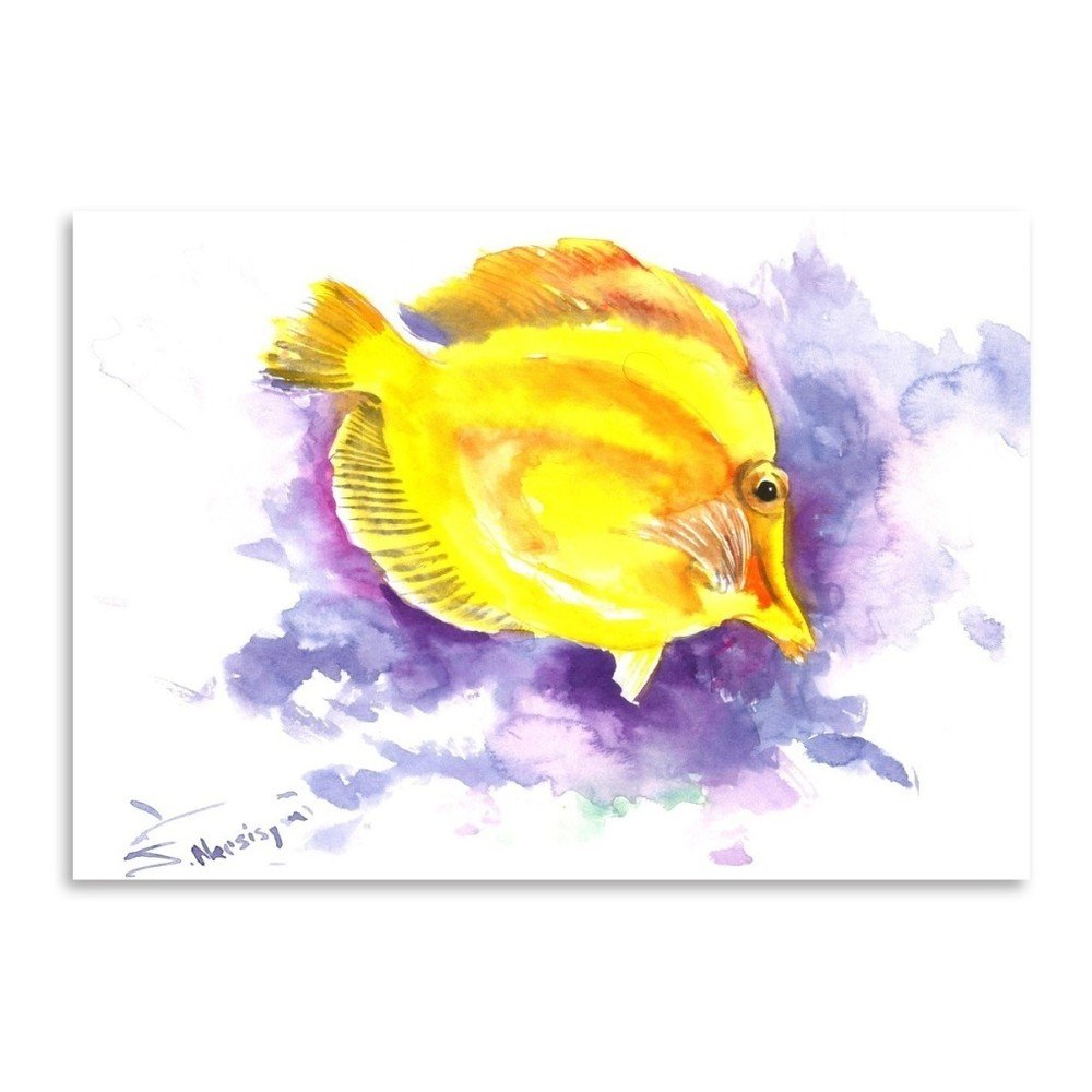Autorský plakát Yellow Angelfish od Surena Nersisyana, 30 x 21 cm v:758530