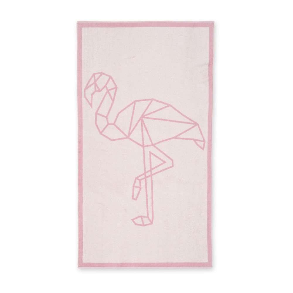 Růžová osuška Hawke&Thorn Flamingo, 90 x 160 cm v:964522