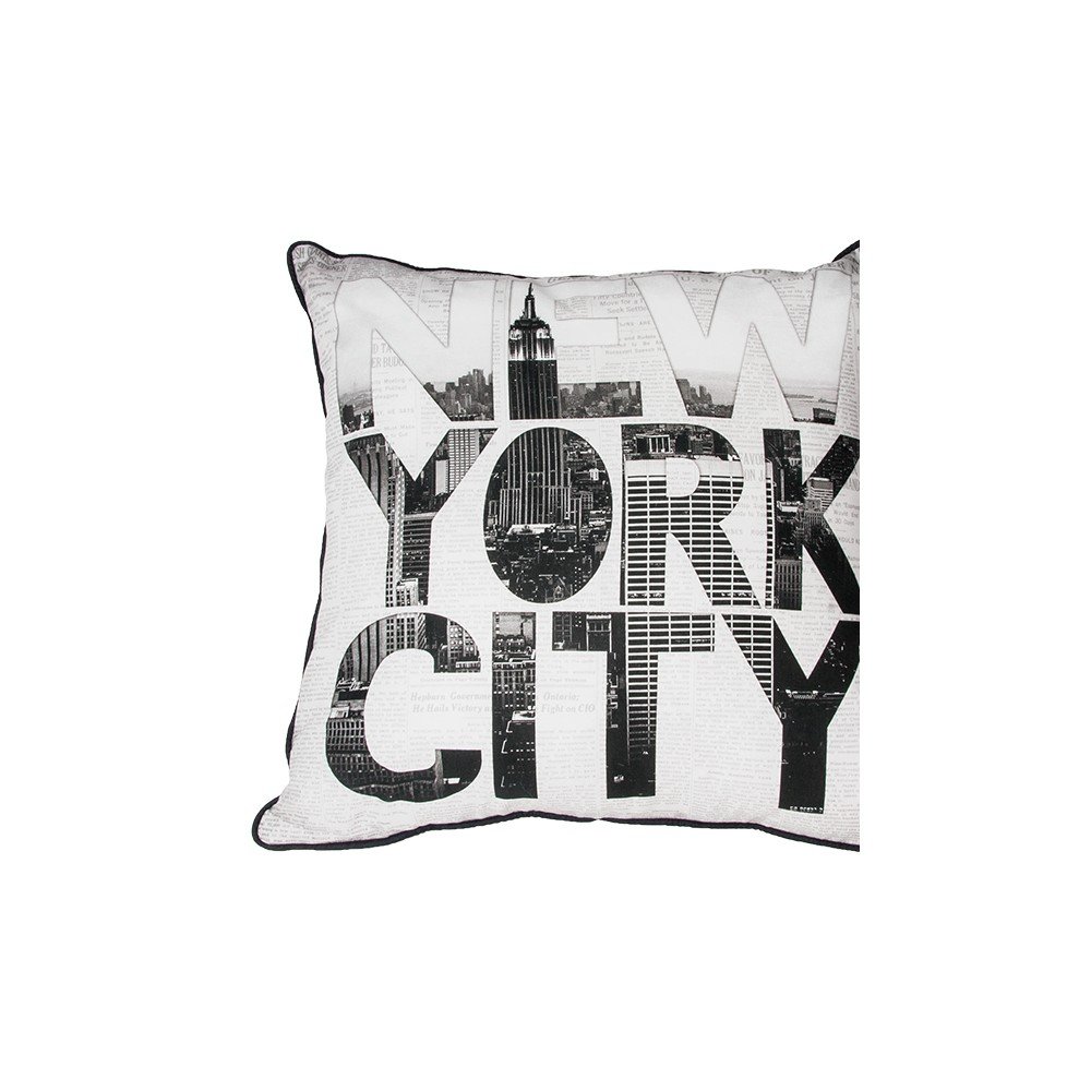 Polštář Graham & Brown New York Type, 50 x 50 cm v:744970
