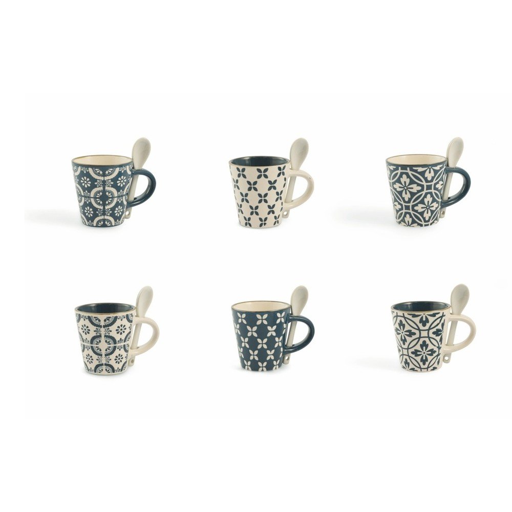 Sada 6 hrnků Villa d'Este Azul Tazzine Caffe v:893828