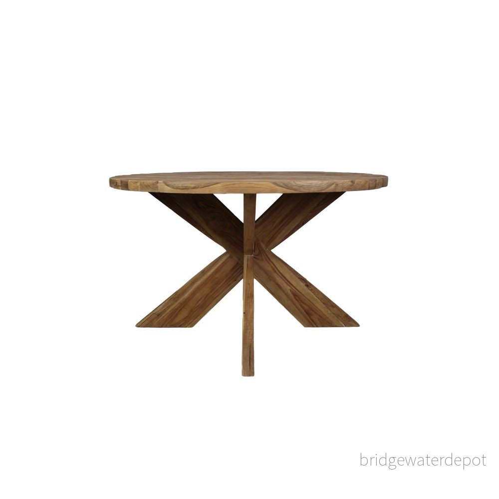 Jídelní stůl z teakového dřeva HSM Collection Erosie, průměr 150 cm v:952796