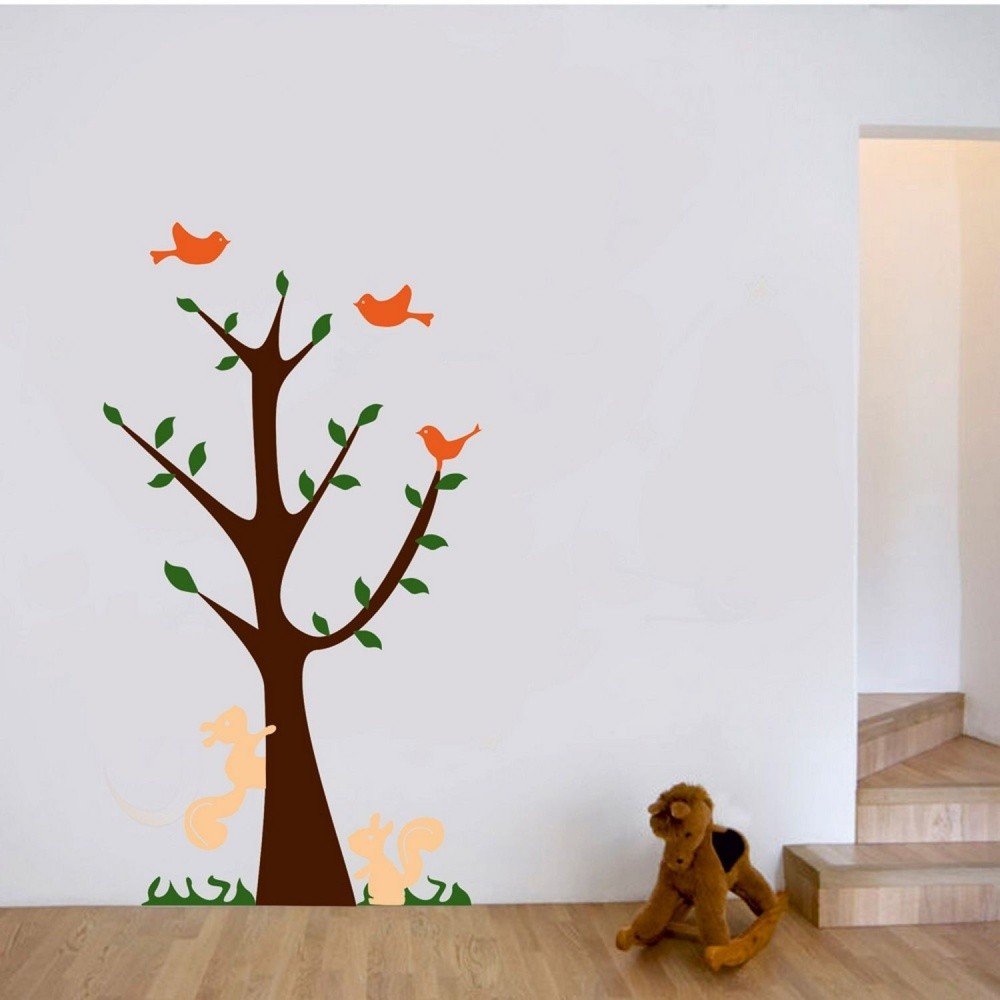 Nástěnná samolepka Squirell Tree v:1052842