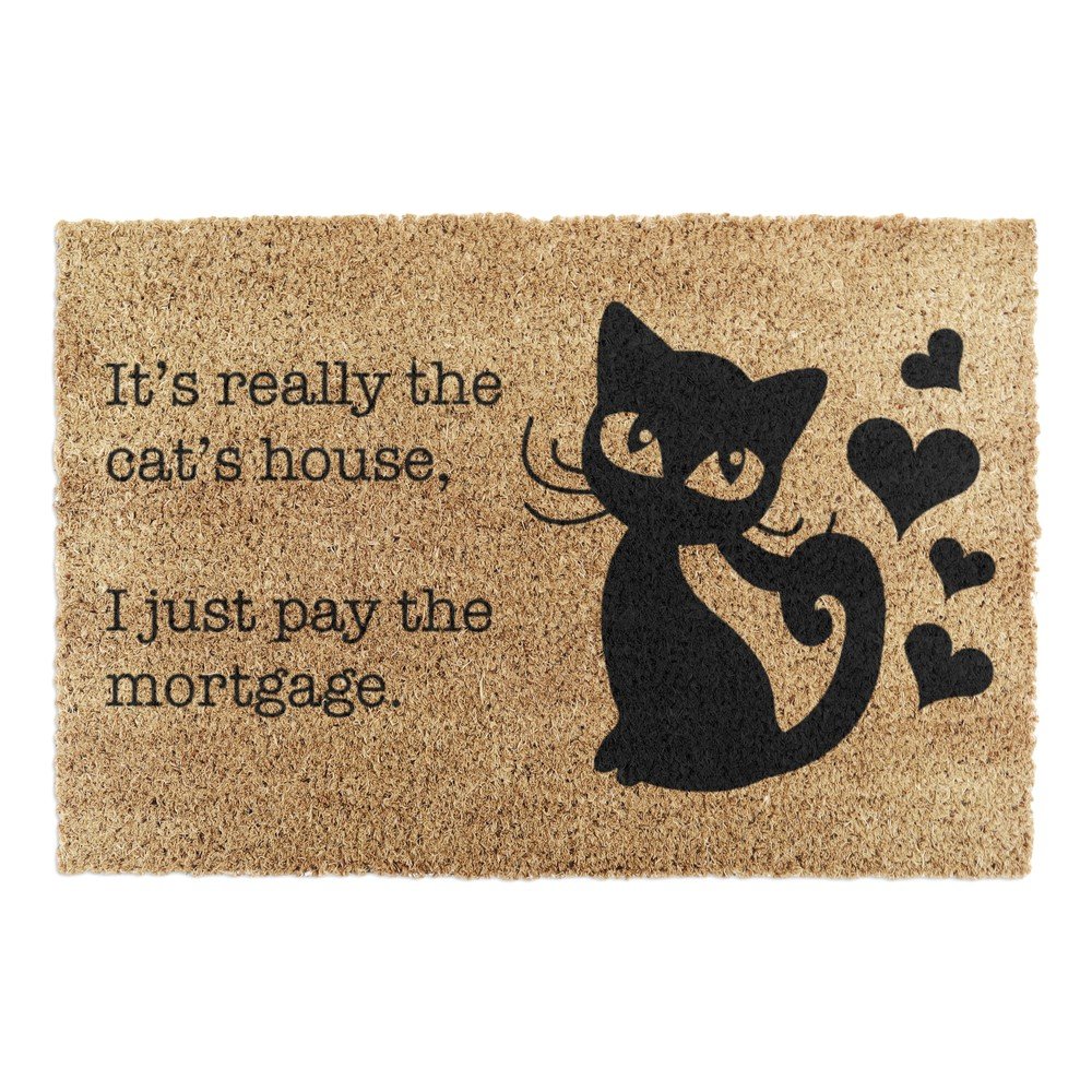 Rohožka z kokosového vlákna 40x60 cm It's Really the Cats House – Artsy Doormats v:1235824