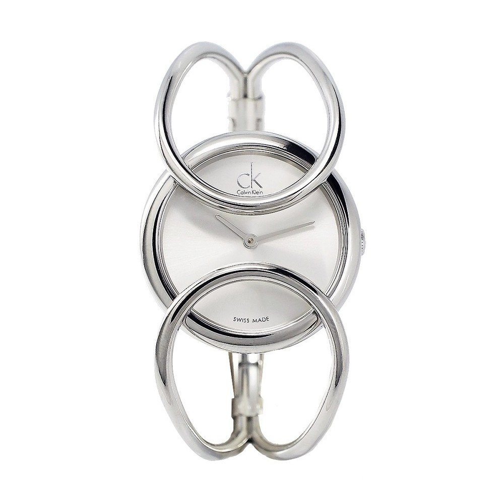 Dámské stříbrné hodinky s bílým ciferníkem Calvin Klein K4C2S116, vel. S v:856274