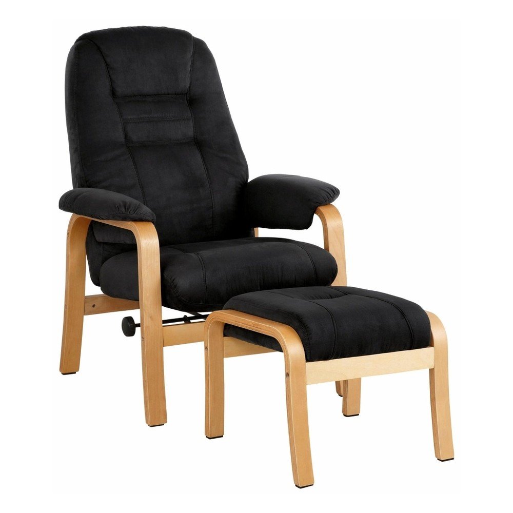 Set černého křesla a podnožky Støraa Micro v:939718