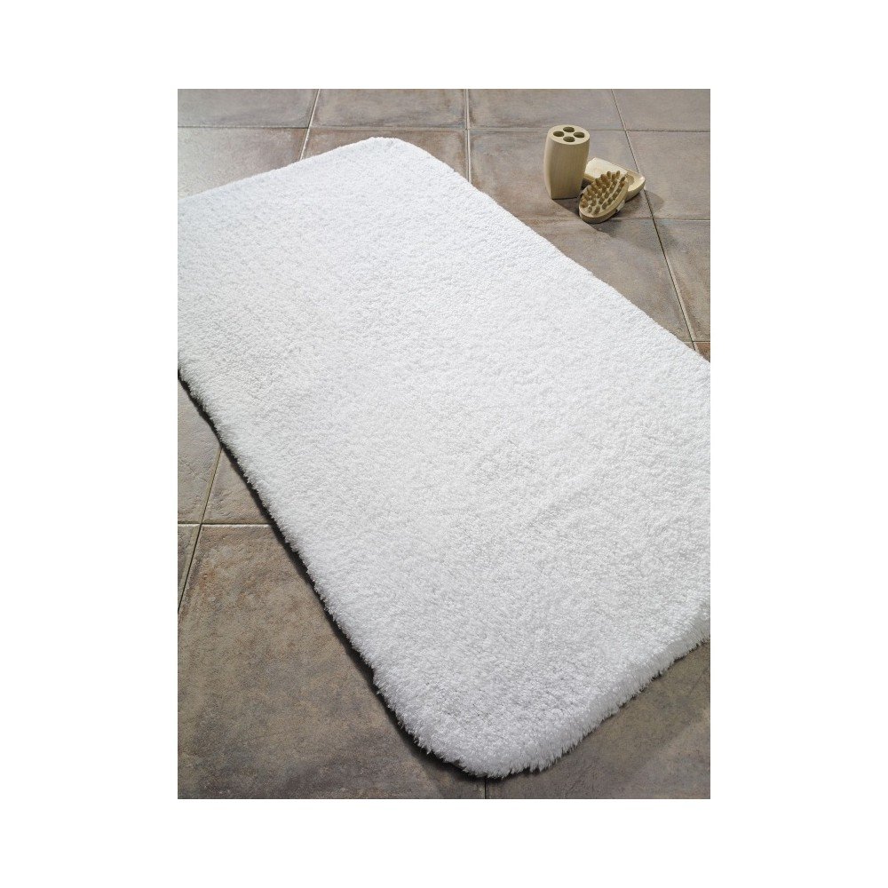 Bílá předložka do koupelny Confetti Organic 1500, 70 x 120 cm v:826908