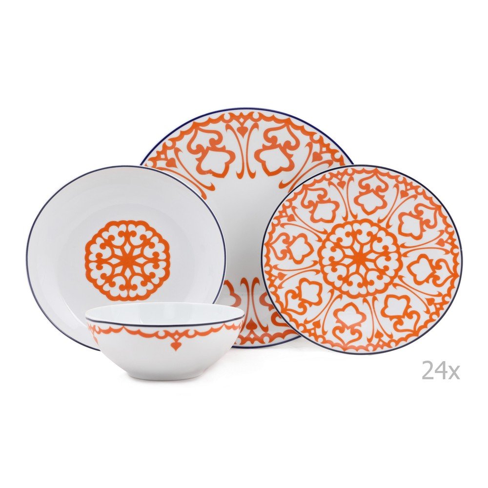 24dílná sada porcelánového nádobí Kutahya Vullo v:1289102