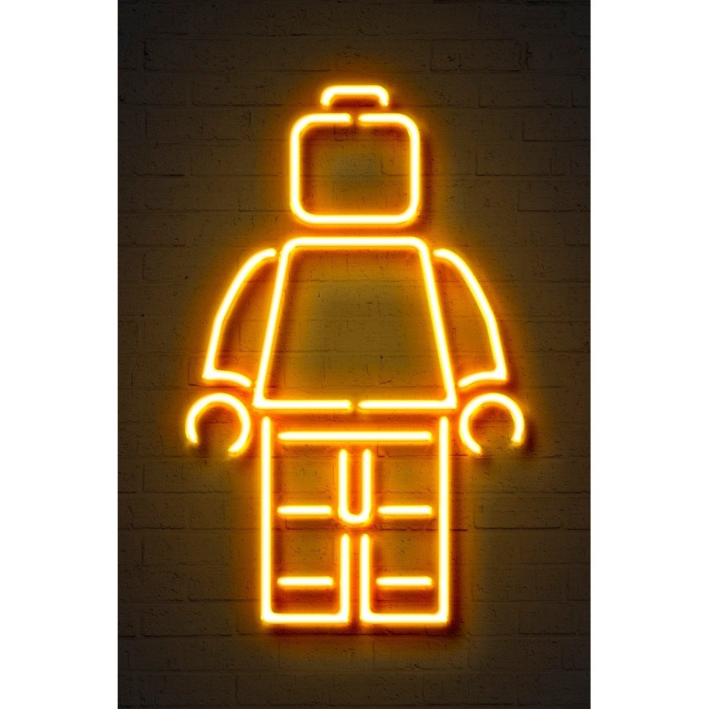 Plakát Blue-Shaker Neon Art Lego, 30 x 40 cm v:1322380