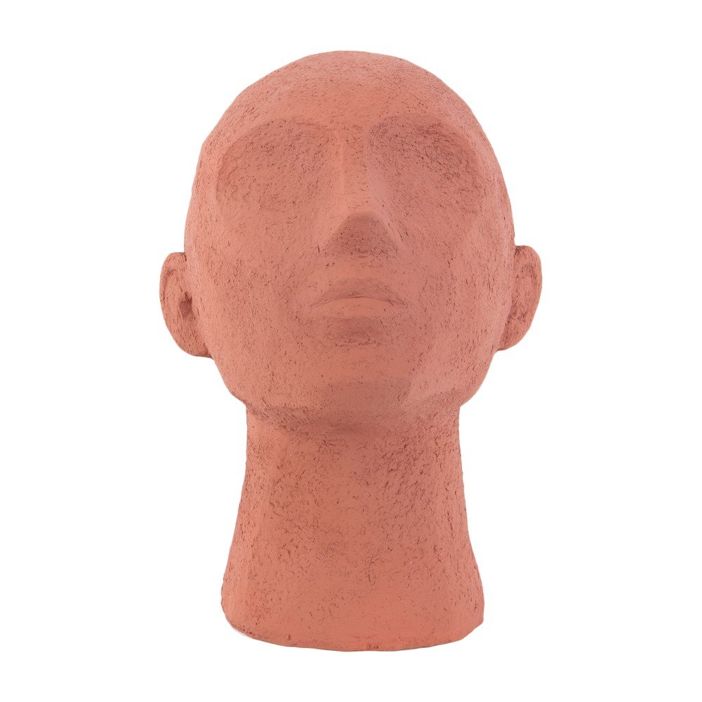 Terakotově oranžová dekorativní soška PT LIVING Face Art, výška 22,8 cm v:1335746